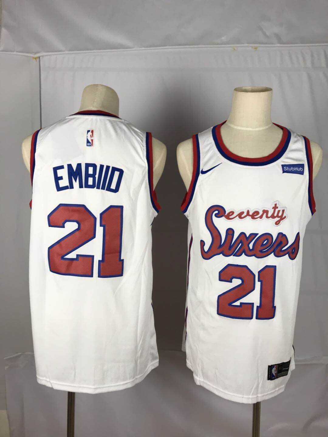 76ers 21 Joel Embiid White Nike Throwback Swingman Jersey,We sell and wholesale 76ers 21 Joel Embiid White Nike Throwback Swingman Jersey on line form chian!